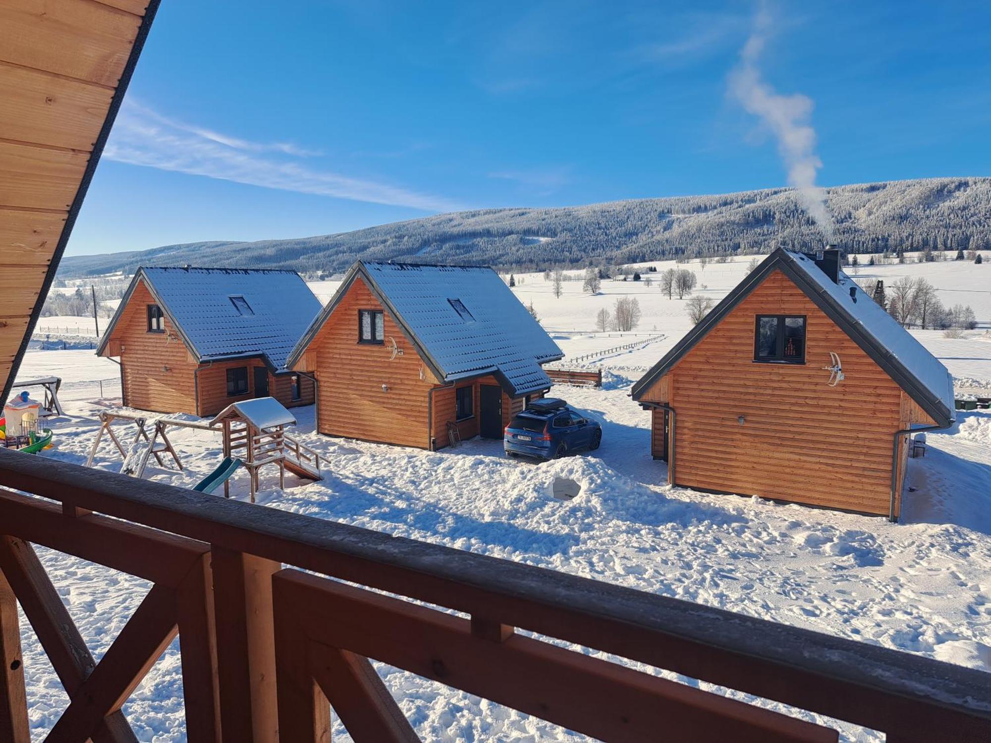 Lasowka Osada Orlica Klimatyczne Domki Z Widokiem Na Gory I Termalnym Spa Sauna Jacuzzi 4 Km Od Zieleniec Ski Arena מראה חיצוני תמונה