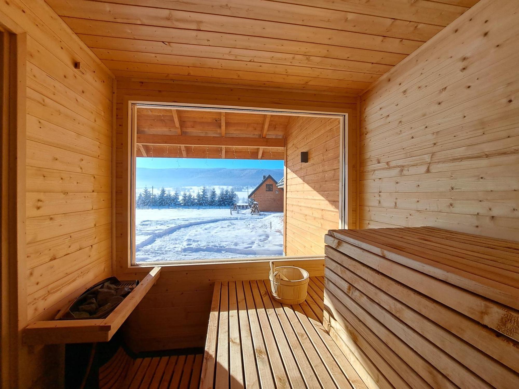Lasowka Osada Orlica Klimatyczne Domki Z Widokiem Na Gory I Termalnym Spa Sauna Jacuzzi 4 Km Od Zieleniec Ski Arena מראה חיצוני תמונה