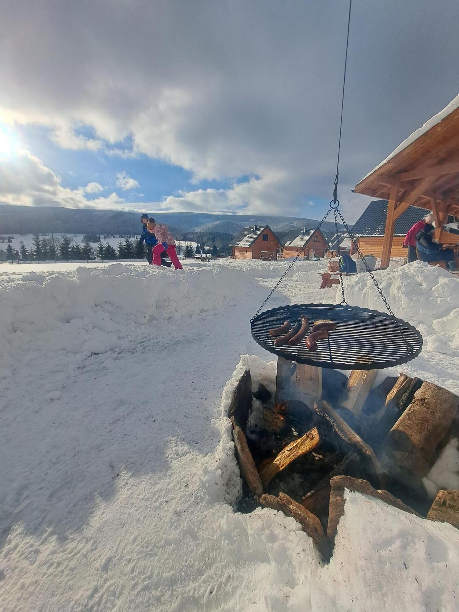 Lasowka Osada Orlica Klimatyczne Domki Z Widokiem Na Gory I Termalnym Spa Sauna Jacuzzi 4 Km Od Zieleniec Ski Arena מראה חיצוני תמונה